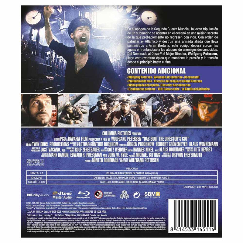 El Submarino (Das Boot) Blu-Ray