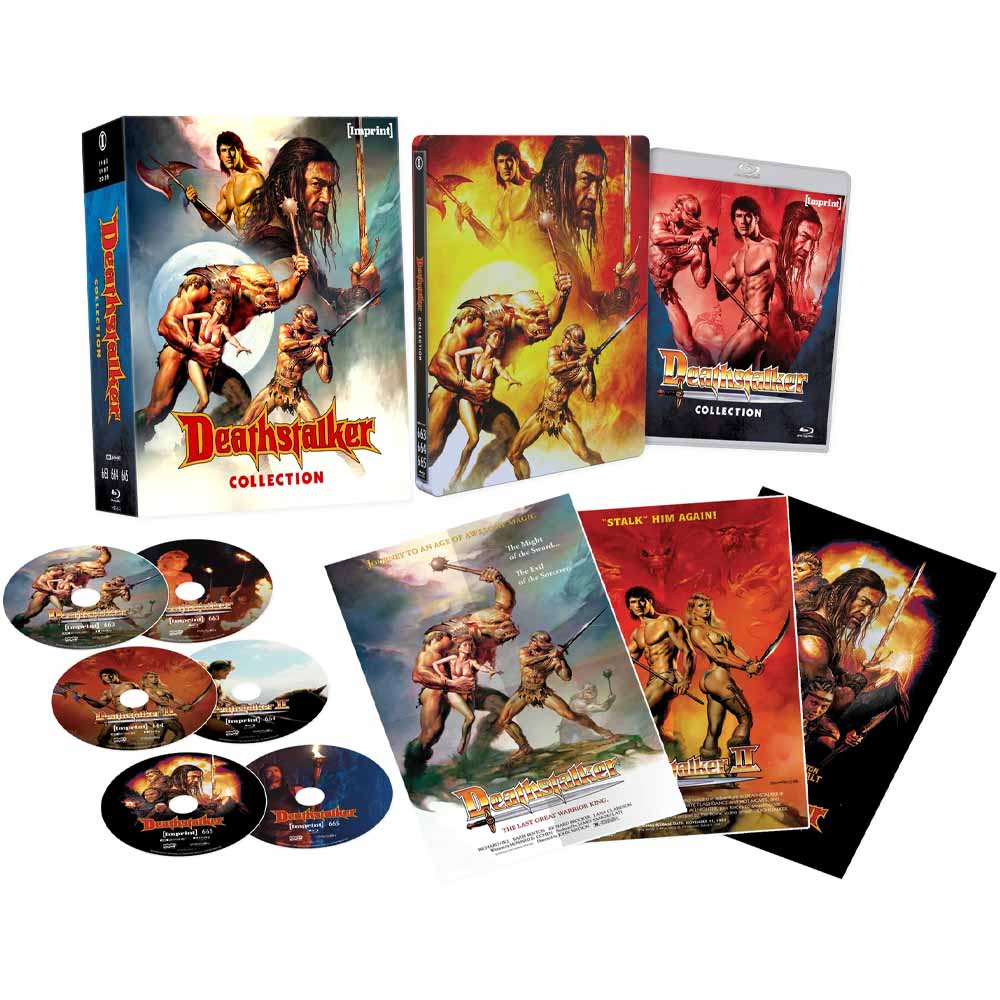 Deathstalker Collection (Limited Edition Lenticular Hardbox + Steelbook) 4K UHD + Blu-Ray (Australia Import)