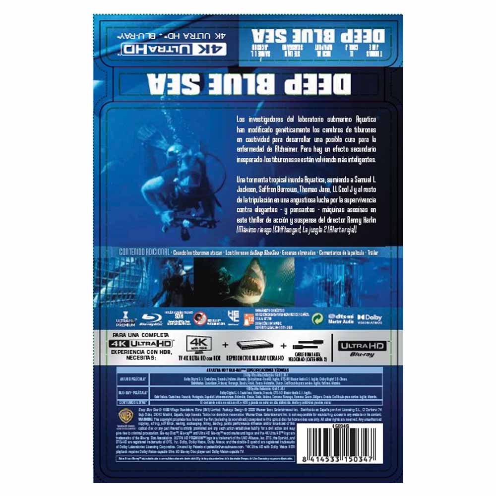 Deep Blue Sea - Edición Metálica 4K UHD + Blu-Ray
