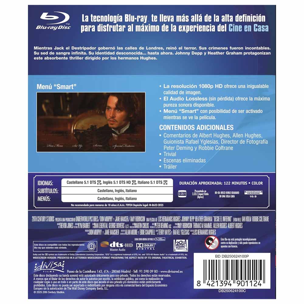 Desde el infiernio Blu-Ray