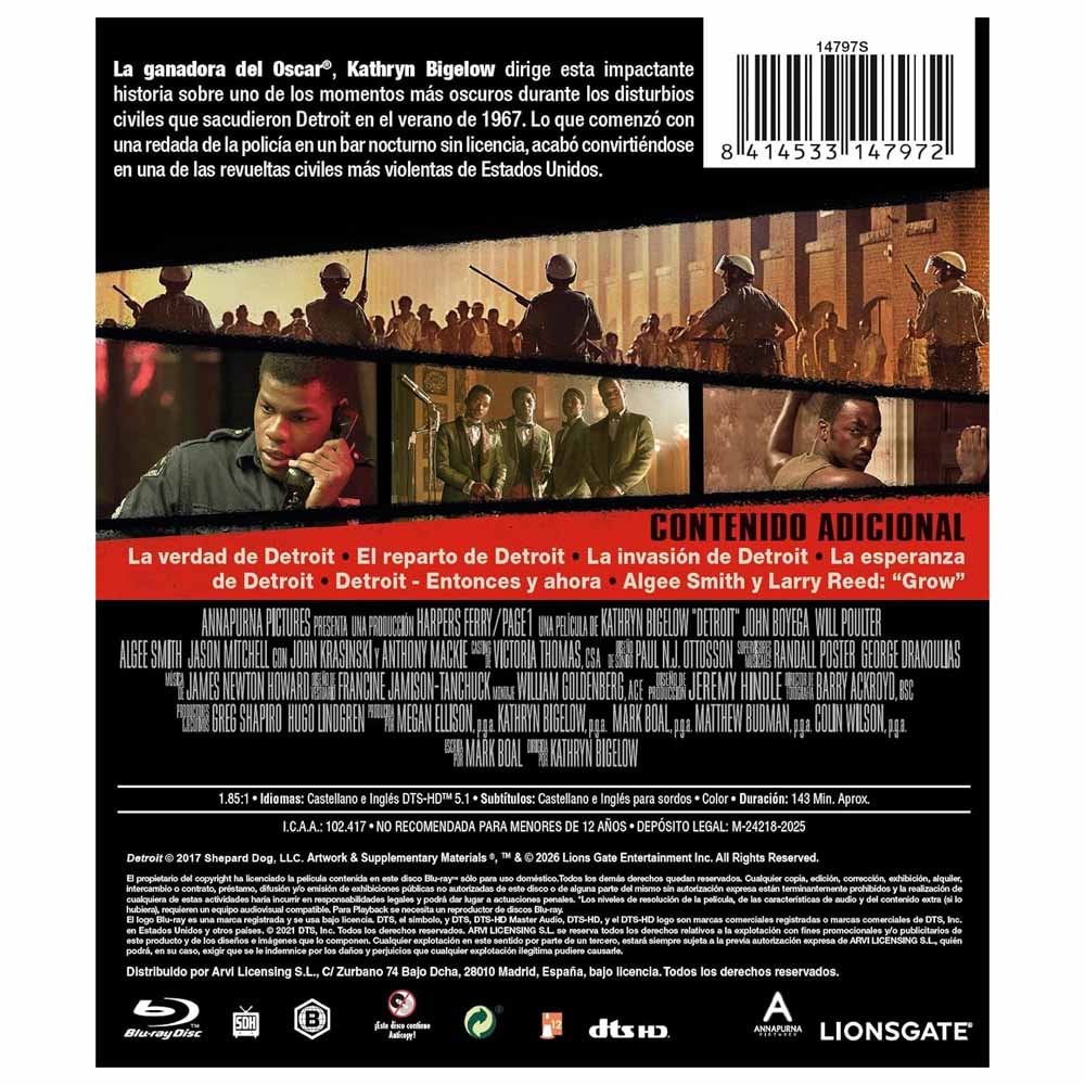 Detroit - Blu-Ray