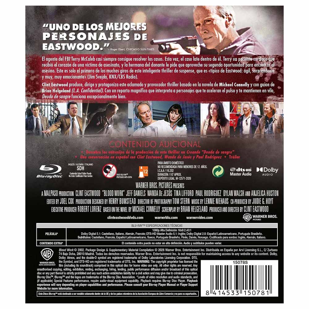 Deuda de sangre Blu-Ray