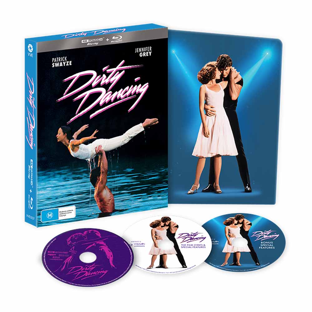 
  
  Dirty Dancing Ltd. Ed. 3D Lenticular Hardcase (Steelbook) 4K UHD + Blu-Ray (Australia Import)
  
