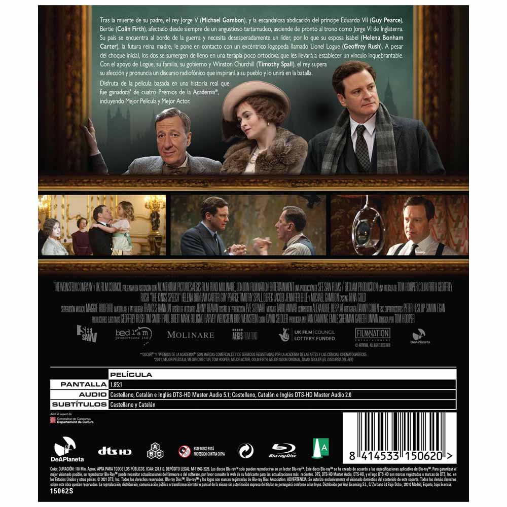 El Discurso del Rey Blu-Ray