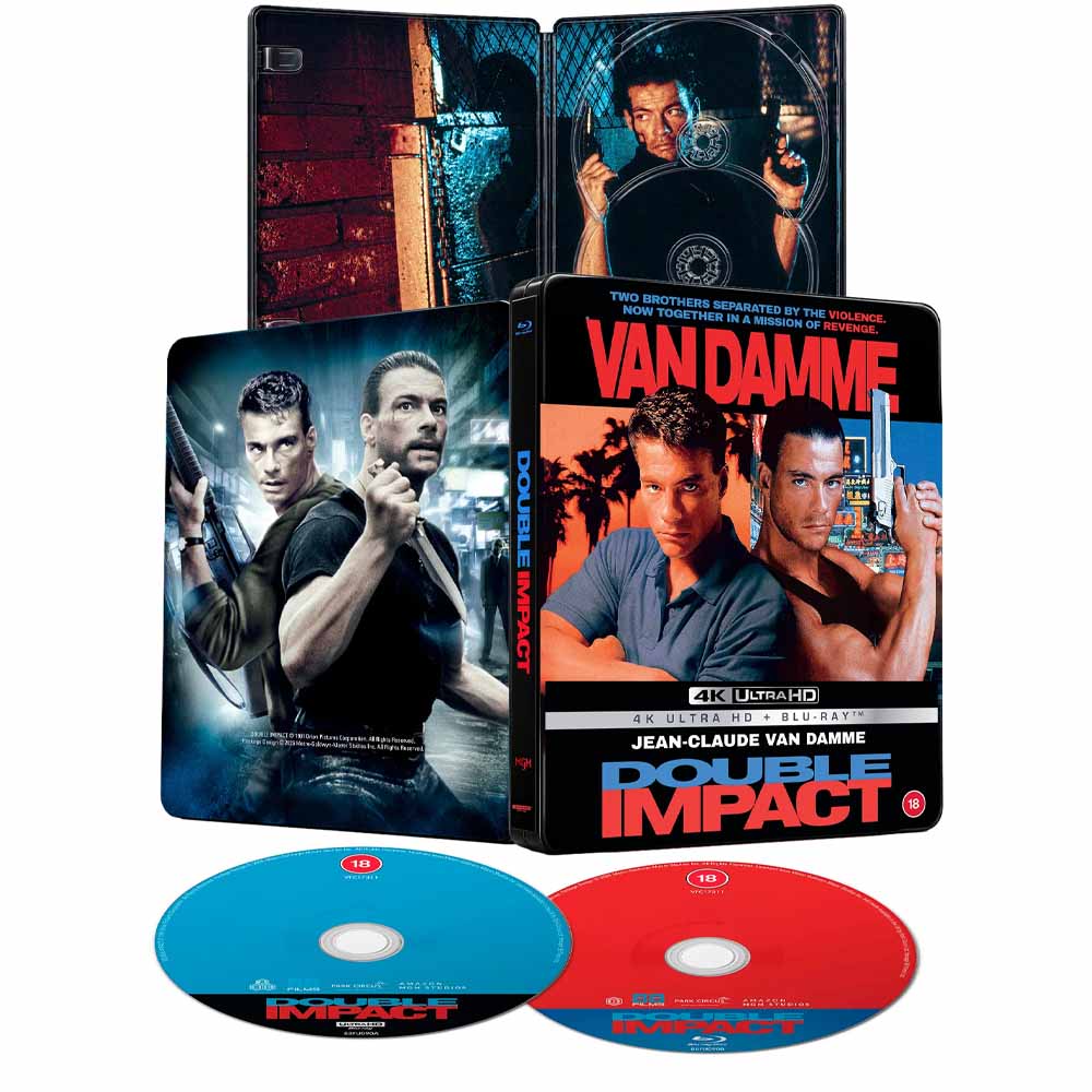 
  
  Double Impact (Limited Edition Steelbook) 4K UHD + Blu-Ray (UK Import)
  
