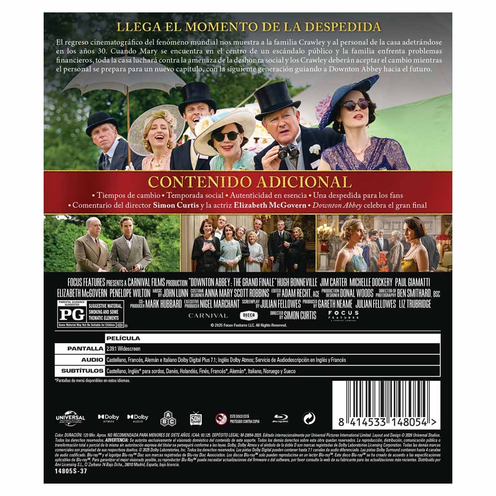 Downton Abbey: El Gran Final - Blu-Ray
