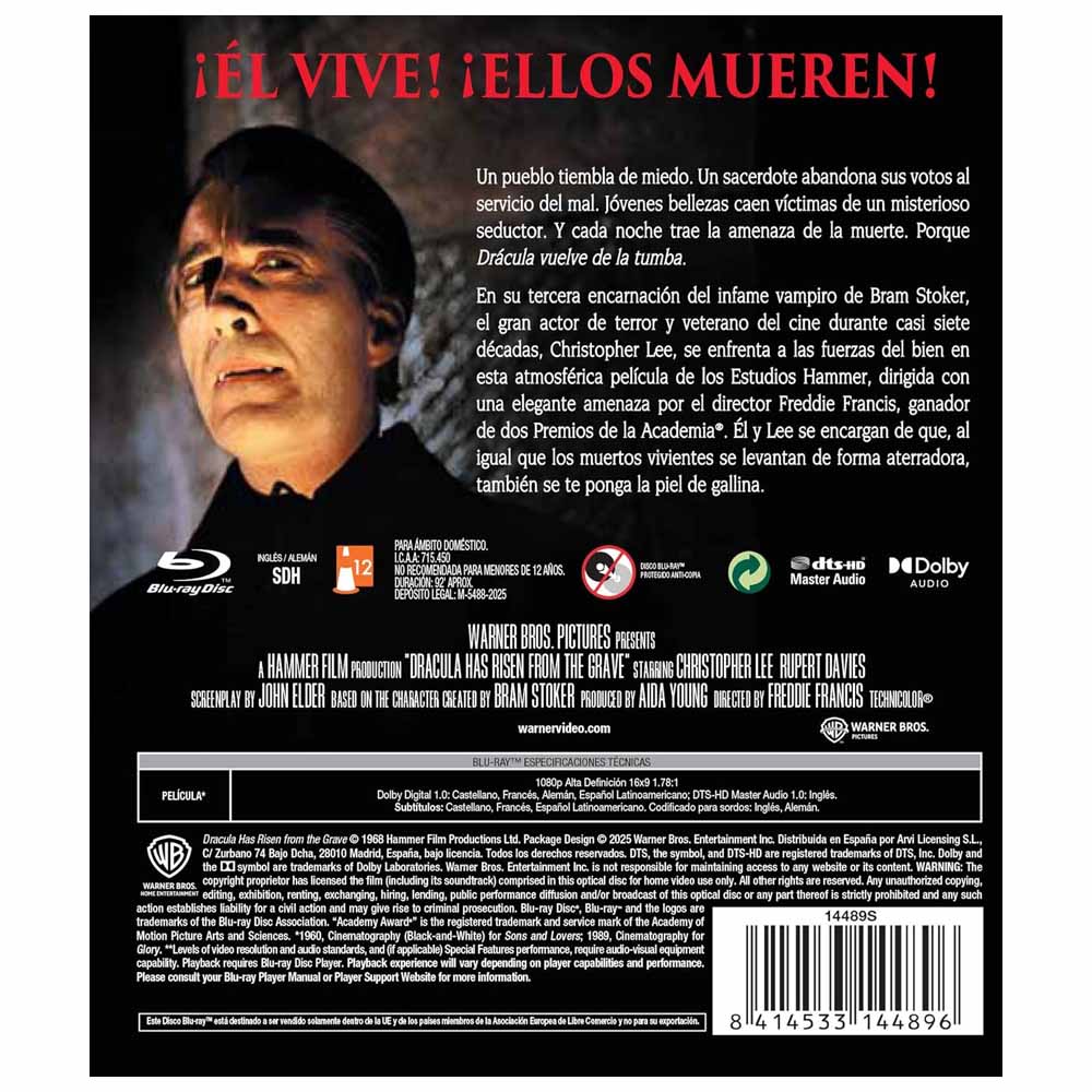 Drácula Vuelve de la Tumba Blu-Ray