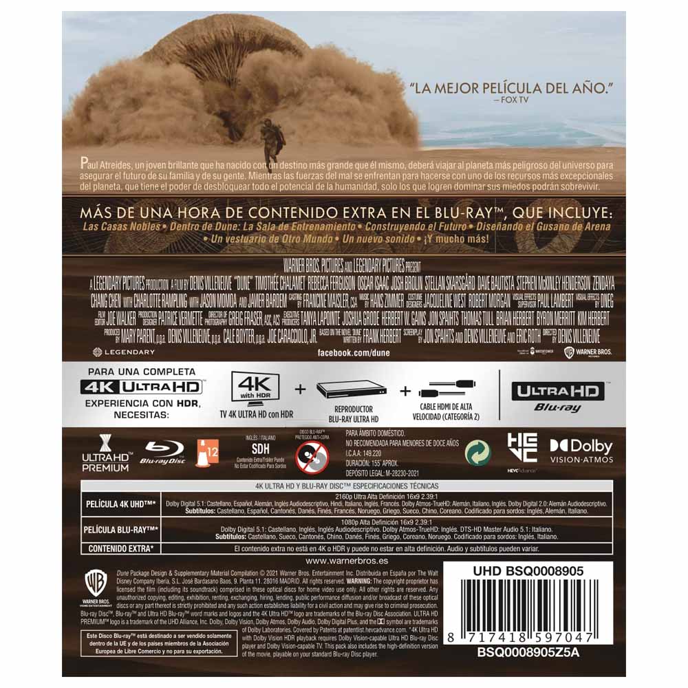 Dune 4K UHD + Blu-Ray