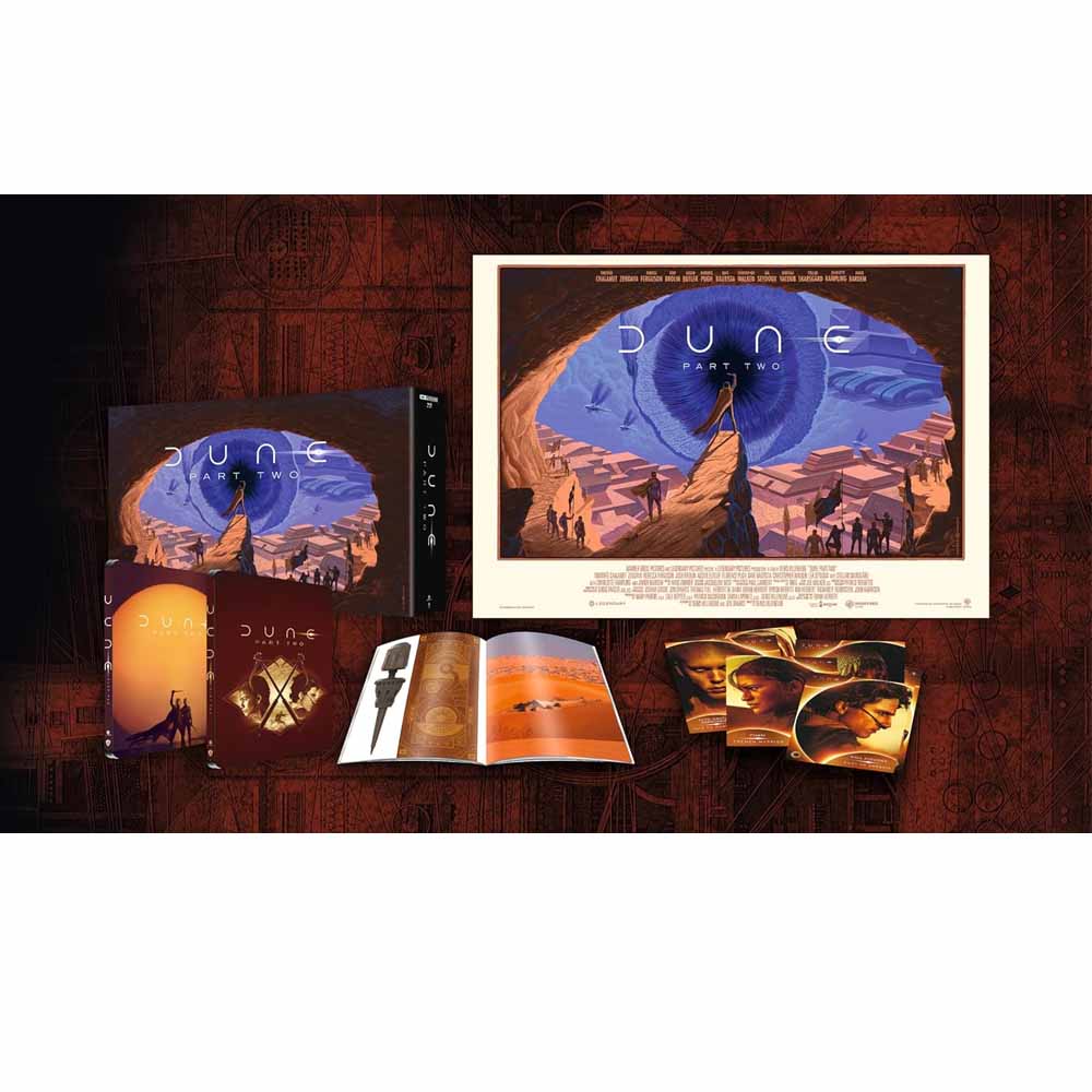 
  
  Dune: Part Two Limited Coll. Ed. Steelbook 4K UHD + Blu-Ray (UK Import)
  
