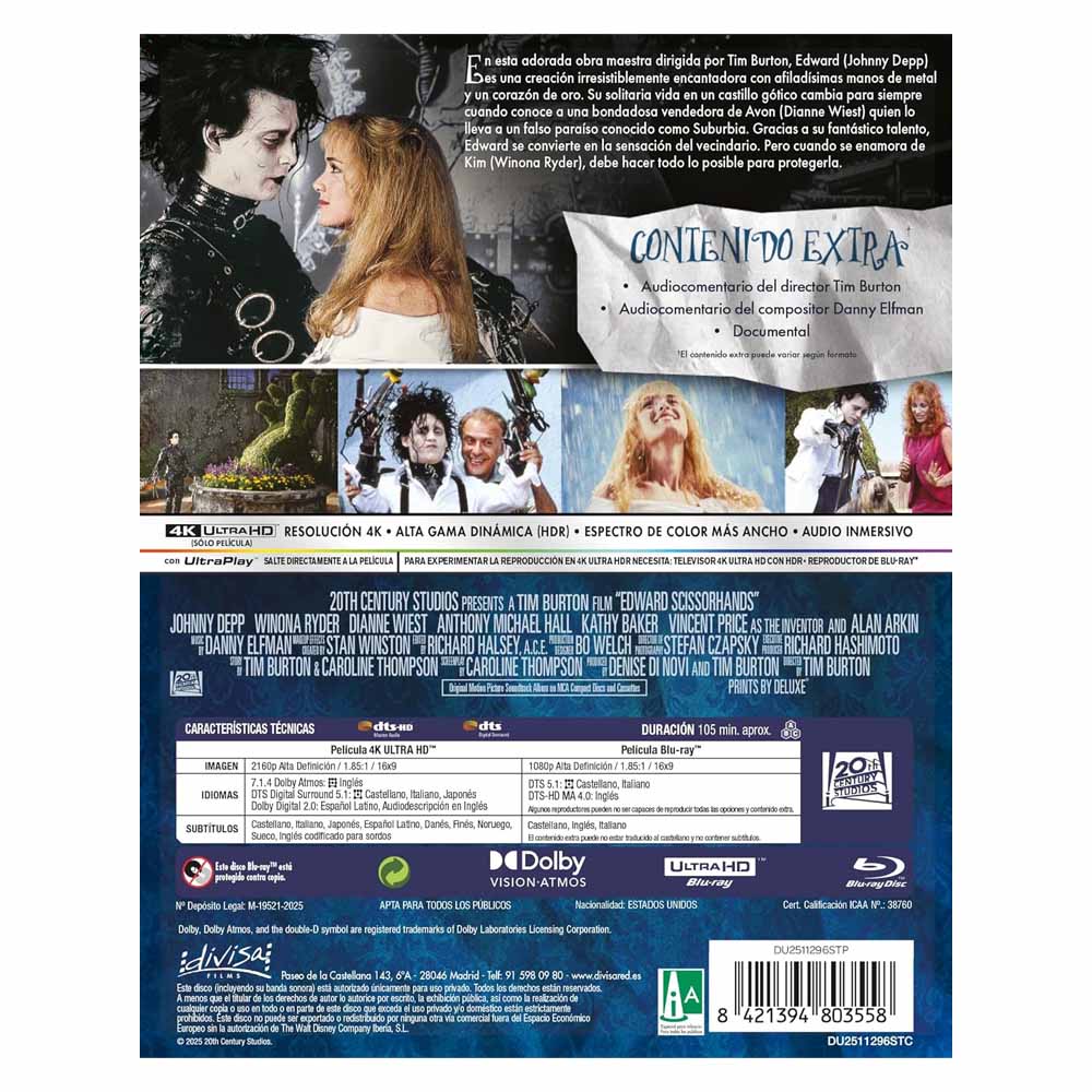 Eduardo Manostijeras - Edición Metálica 4K UHD + Blu-Ray
