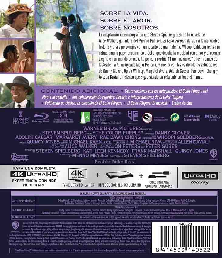 El Color Púrpura 4K UHD + Blu-Ray