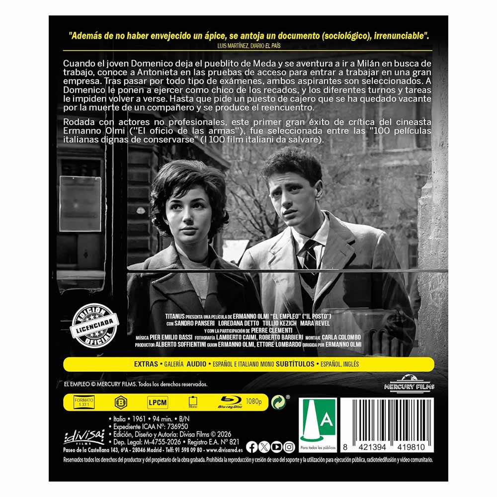 El Empleo Blu-Ray
