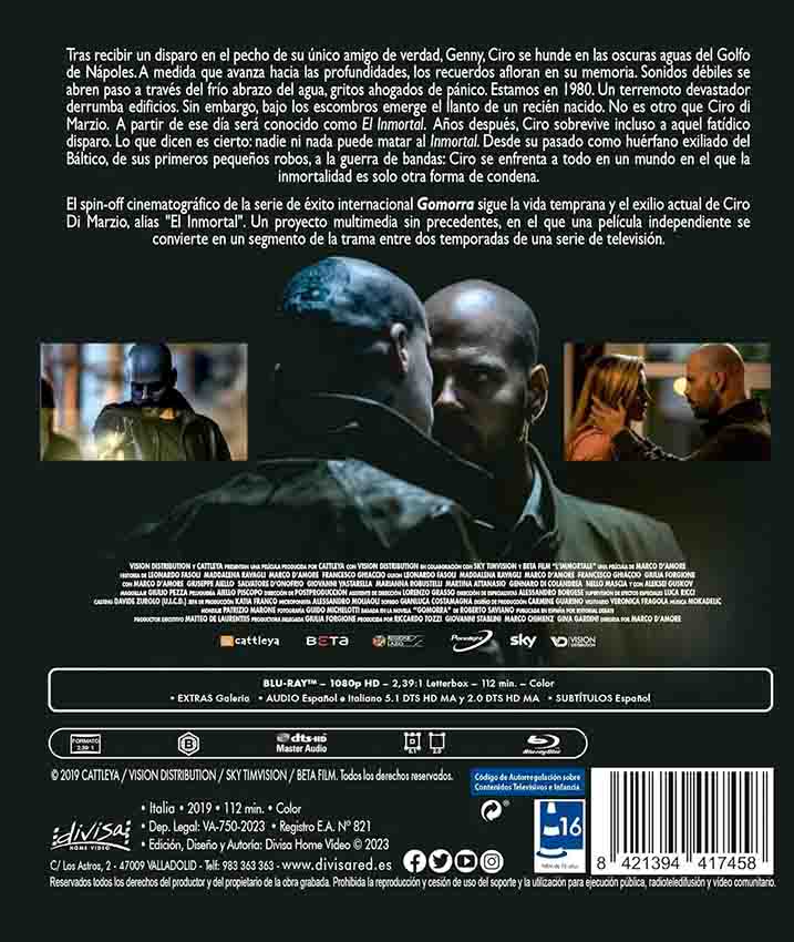 El Inmortal: Una Película de Gomorra Blu-Ray