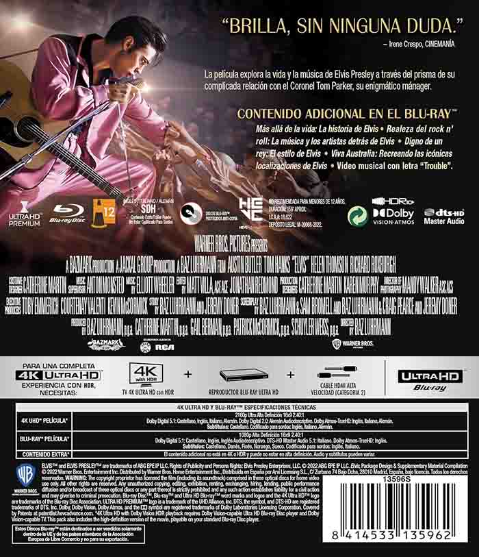 Elvis (2022) 4K UHD + Blu-Ray