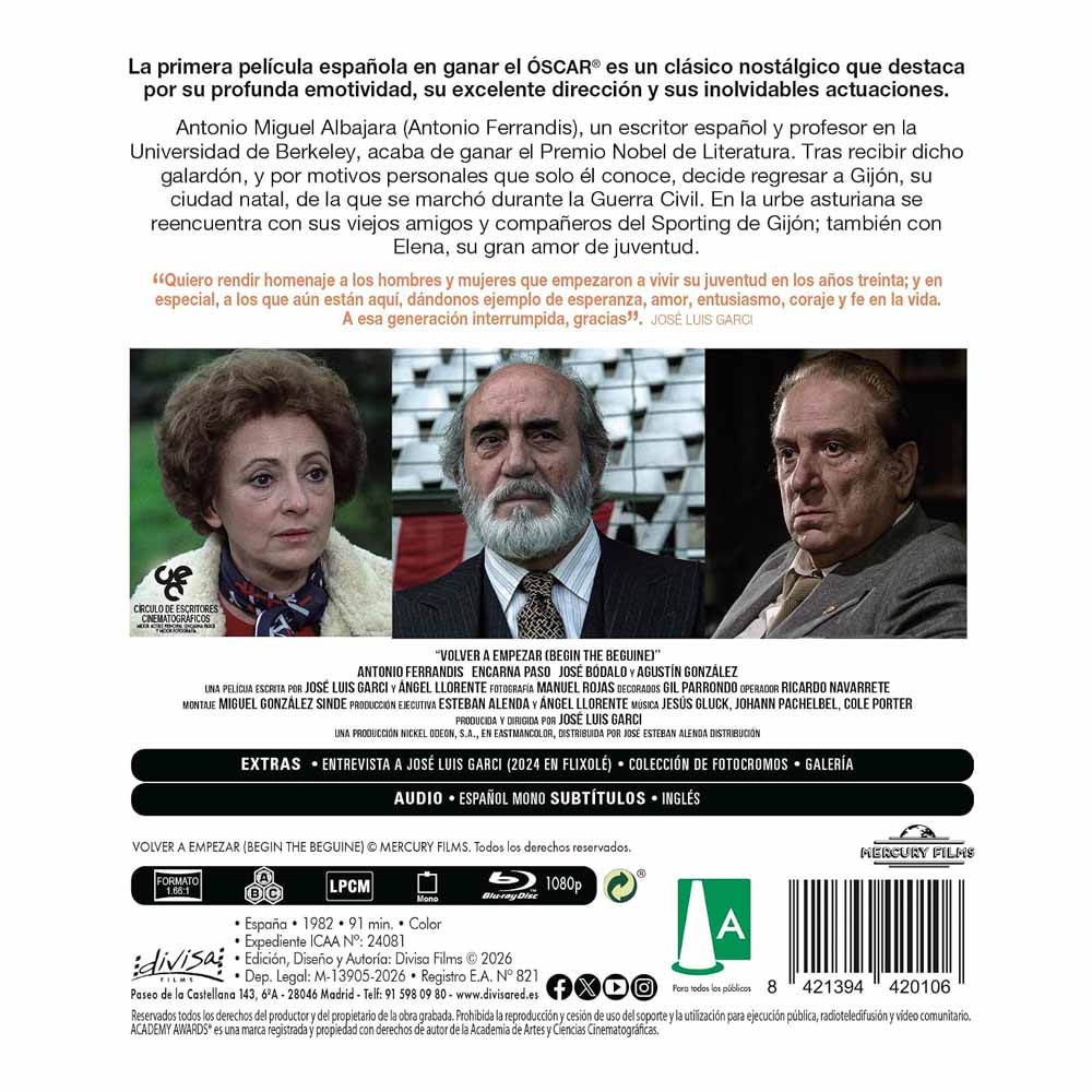 Volver a empezar Blu-Ray