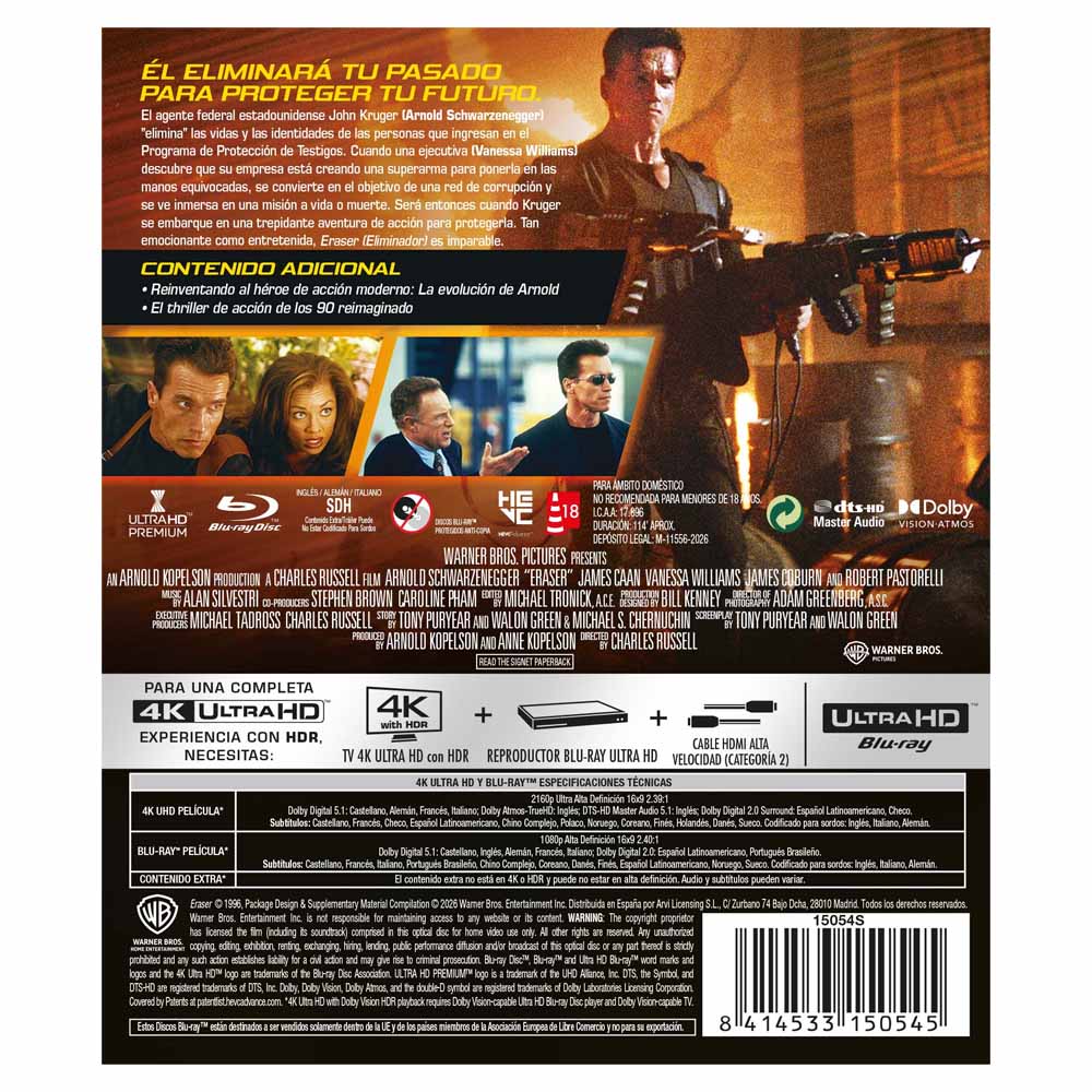 Eraser - 4K UHD + Blu-Ray