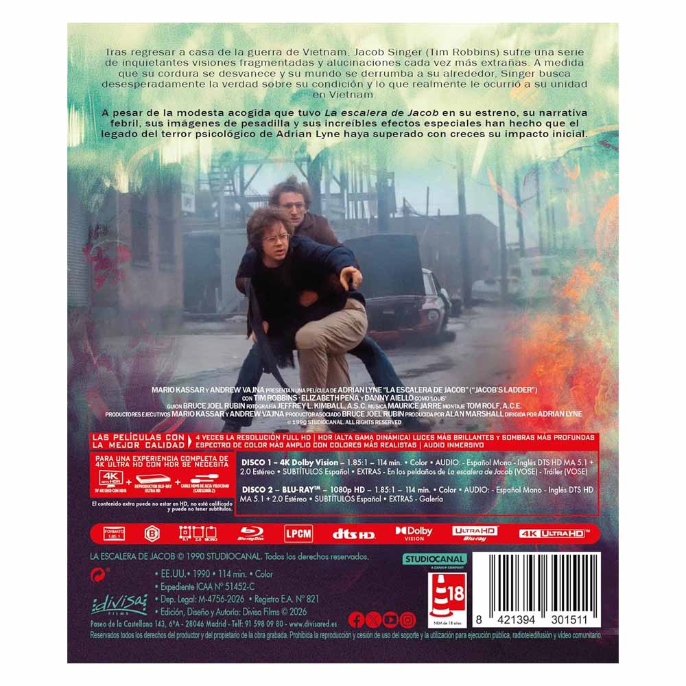La Escalera de Jacob - 4K UHD + Blu-Ray