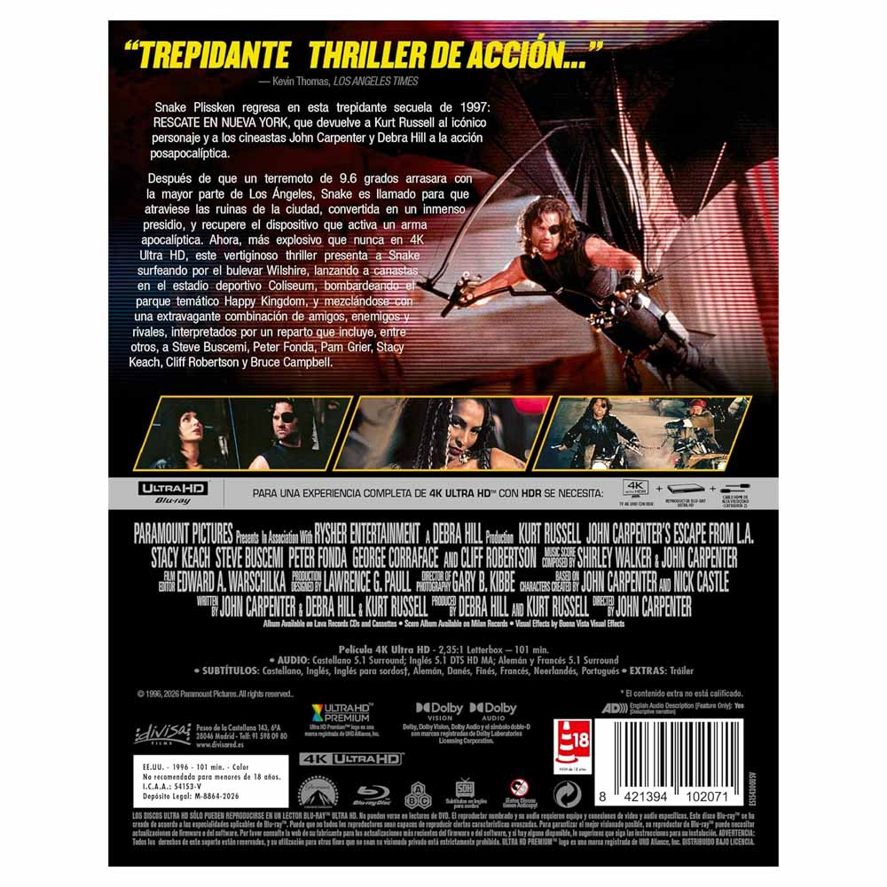 2013: Rescate en L.A. - Edición Metálica 4K UHD + Blu-Ray