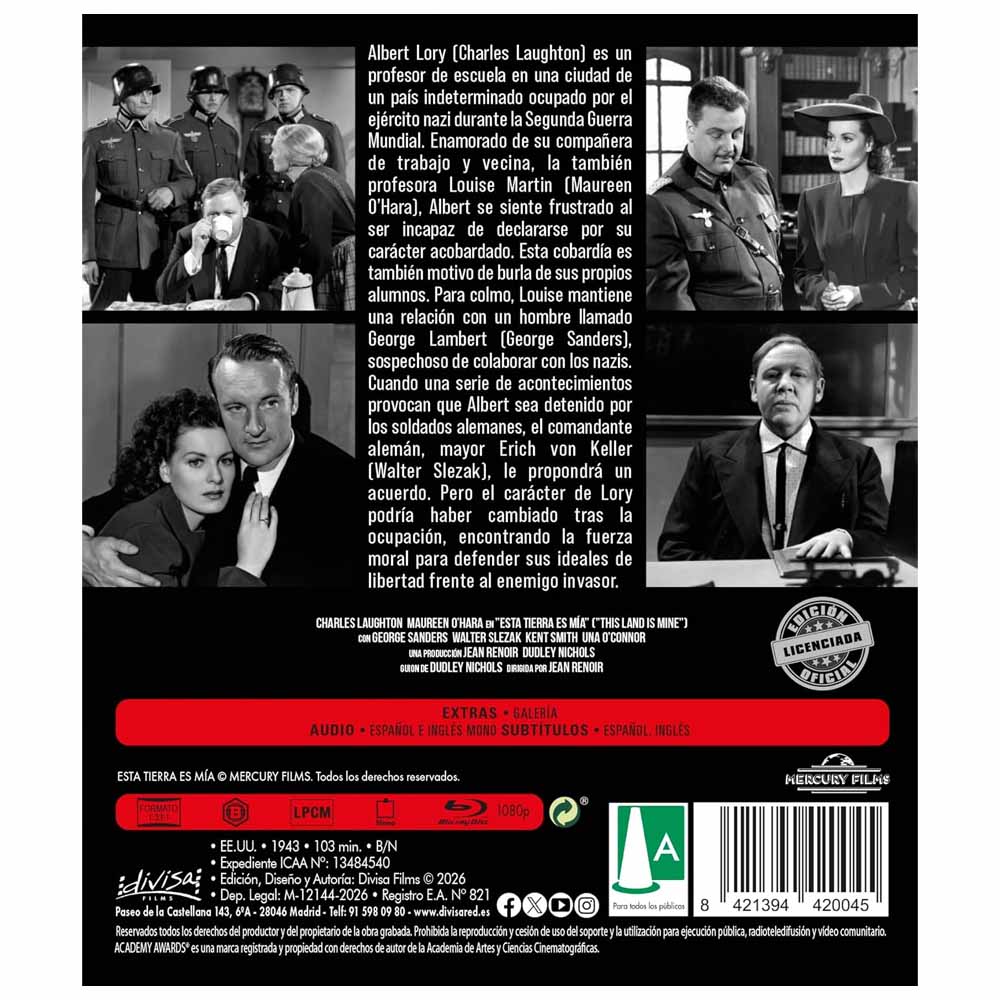 Esta Tierra Es Mía Blu-Ray