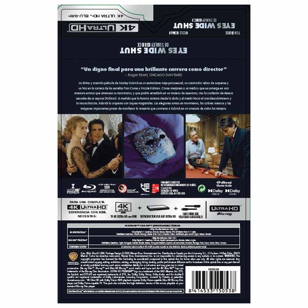 Eyes Wide Shut - Edición Metálica 4K UHD + Blu-Ray