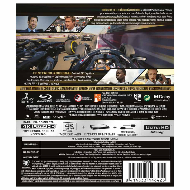 F1: La Película - 4K UHD + Blu-Ray