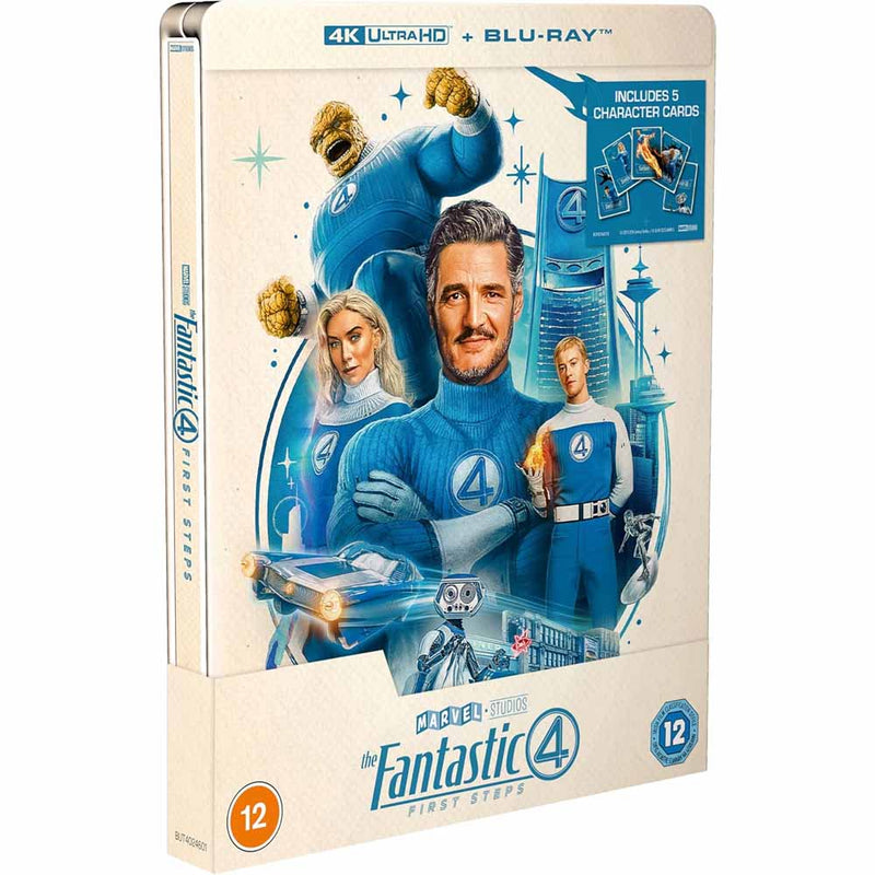 The Fantastic Four: First Steps 4K UHD + Blu-Ray Steelbook (UK Import)