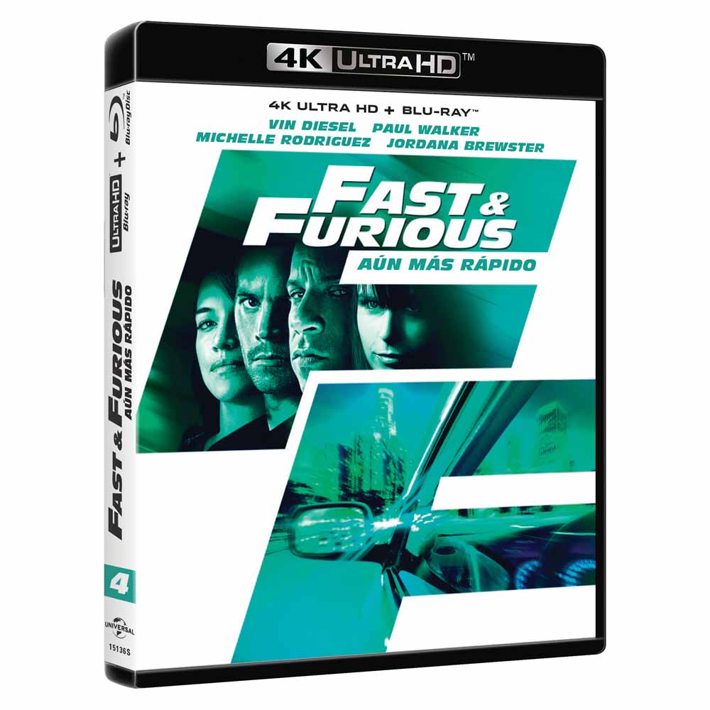 Fast and Furious: Aún más Rápido 4K UHD + Blu-Ray