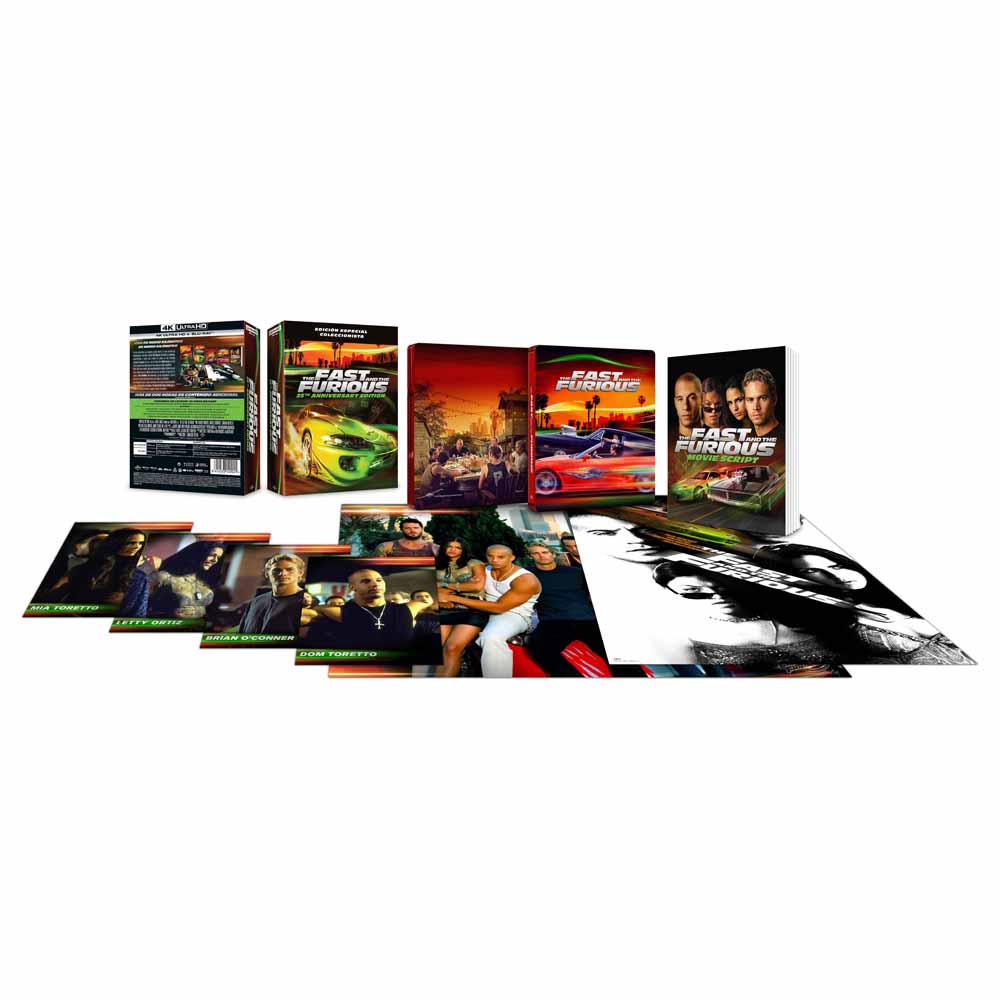 The Fast and the Furious (A Todo Gas) 25º Aniversario - Edición Coleccionista 4K UHD + Blu-Ray