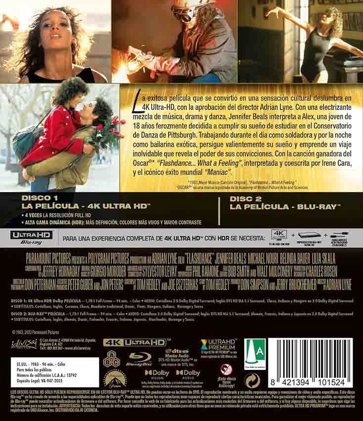 Flashdance 4K UHD + Blu-Ray