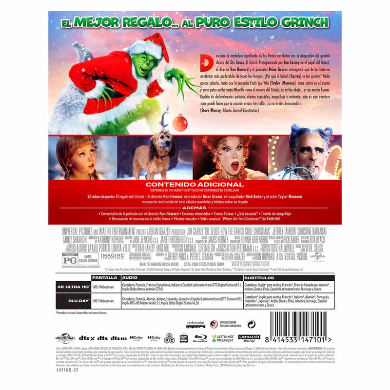 El Grinch - Edición Metálica 4K UHD + Blu-Ray