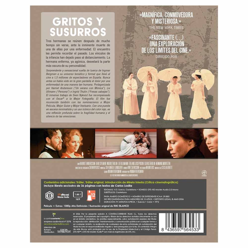 Gritos y Susurros - Blu-Ray