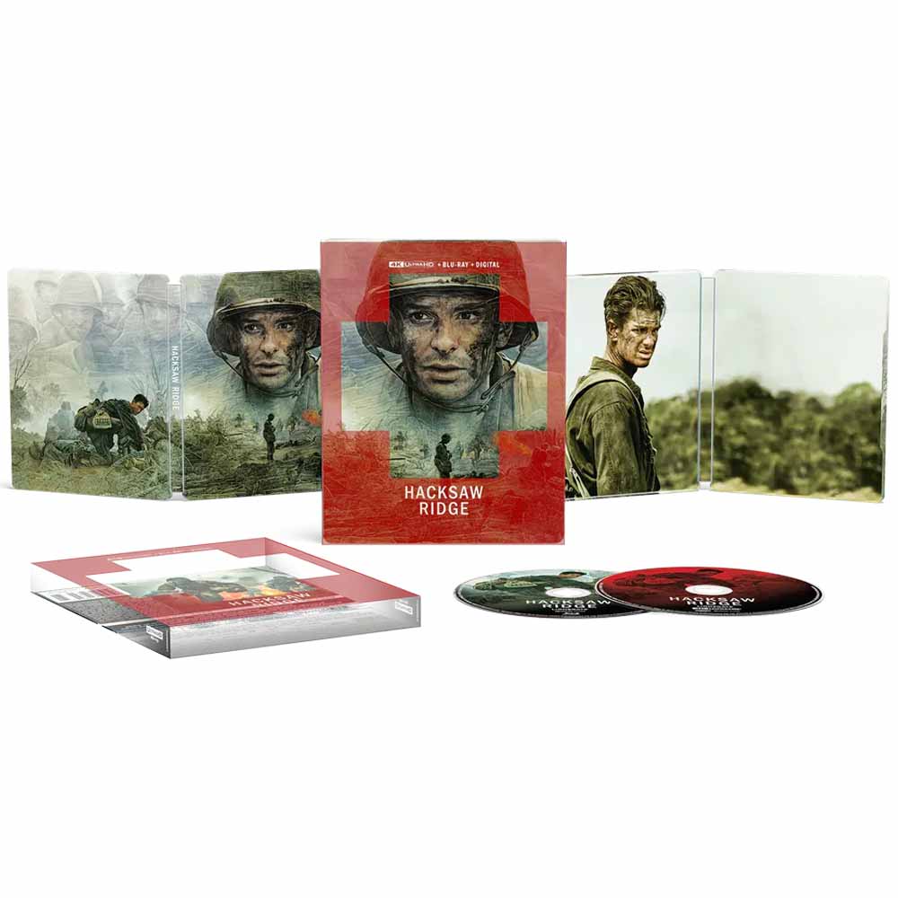 Hacksaw Ridge (Steelbook) 4K UHD + Blu-Ray (US Import) Lions Gate