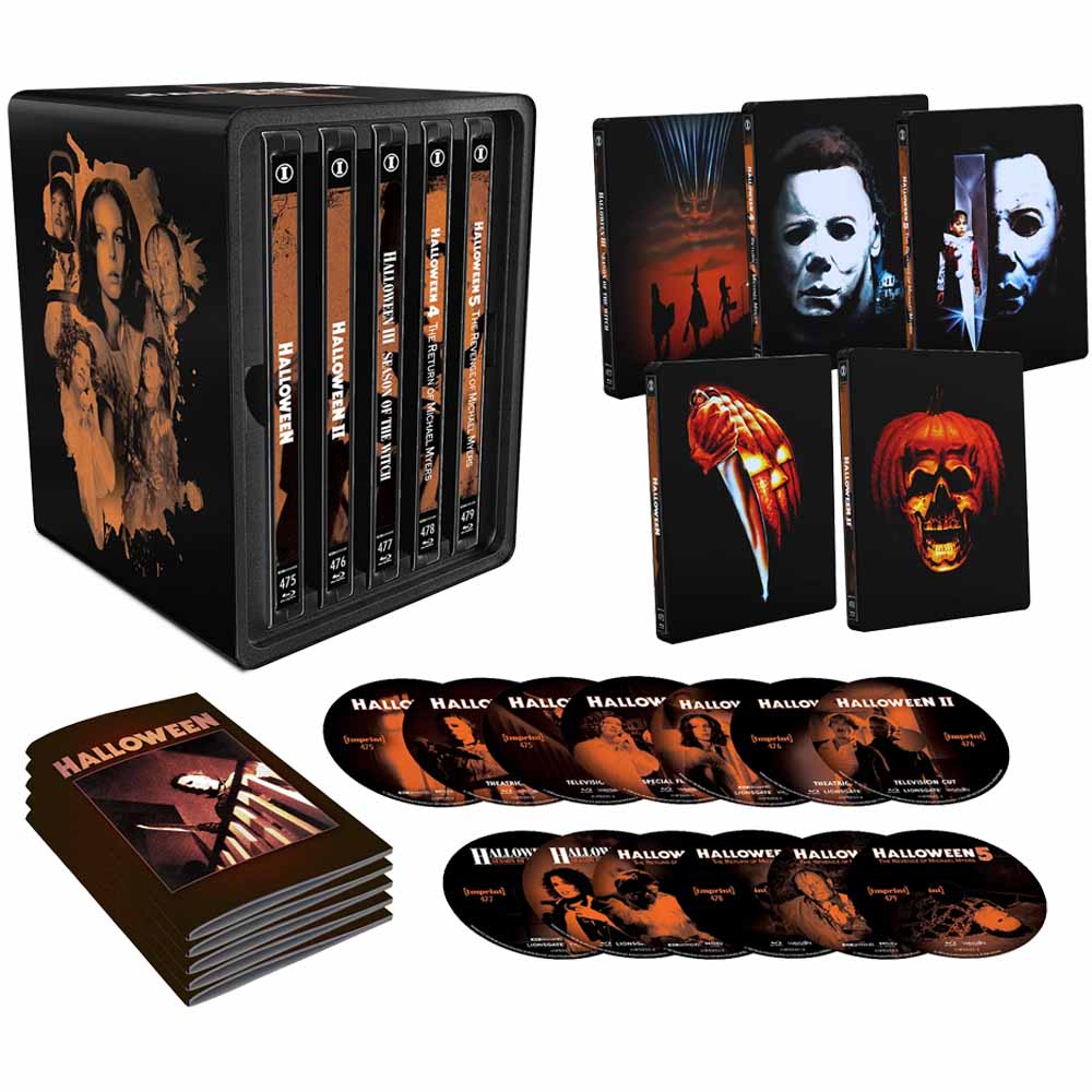 
  
  Halloween I - V (Limited Edition Steelbook Library Collection) 4K UHD + Blu-Ray (Australia Import)
  
