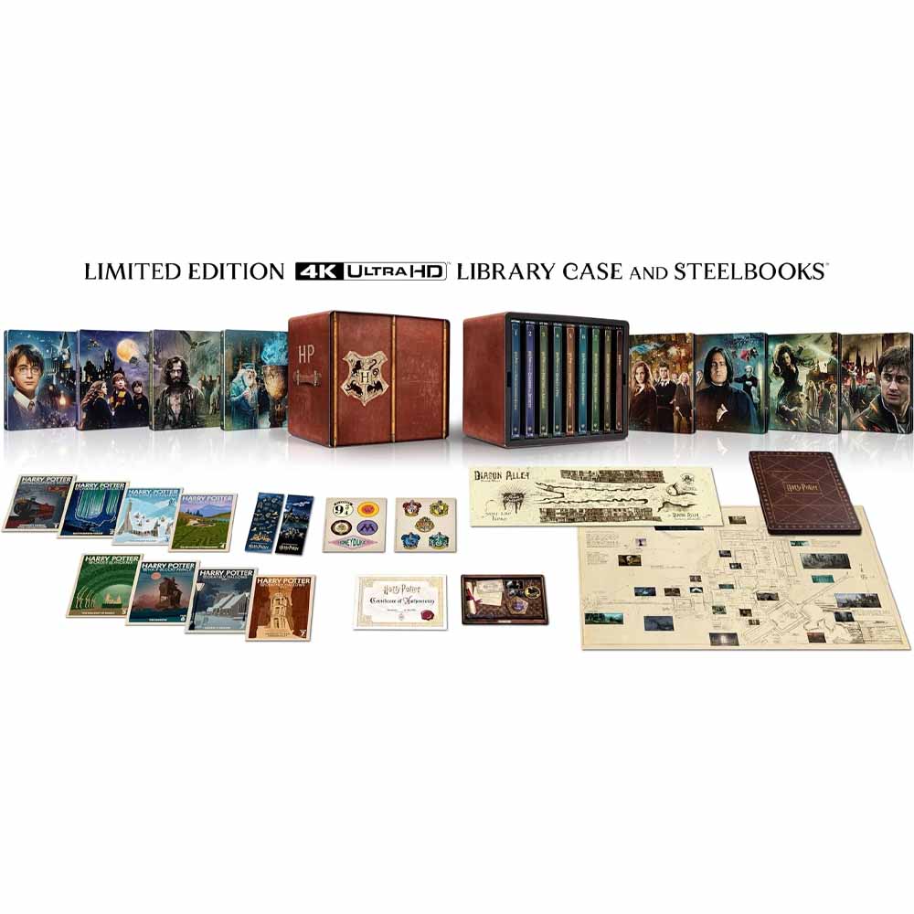Harry Potter: 8-Film Collection (Steelbook) 4K UHD Box Set (UK Import) Warner Bros