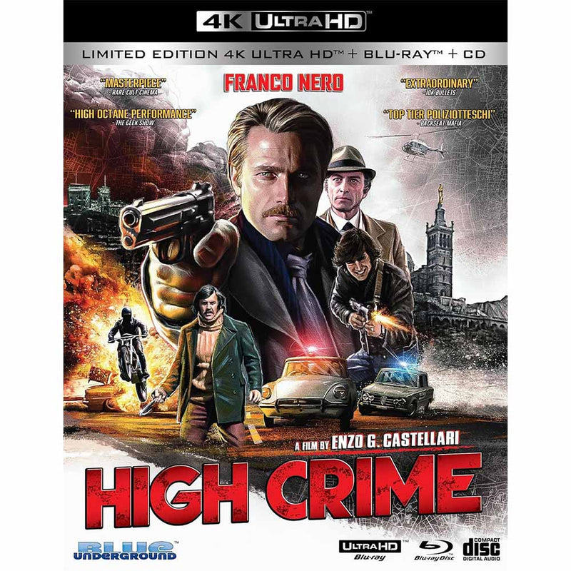 High Crime (Limited Edition) 4K UHD + Blu-Ray + CD (US Import) Blue Underground