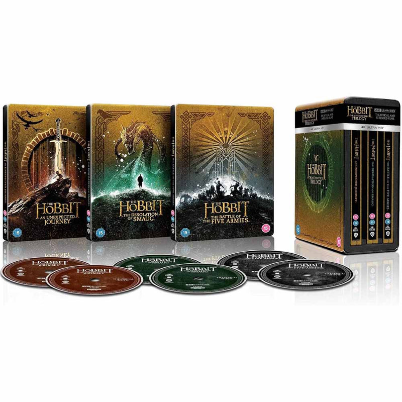 The Hobbit: The Motion Picture Trilogy (Steelbook) 4K UHD Box Set (UK Import)