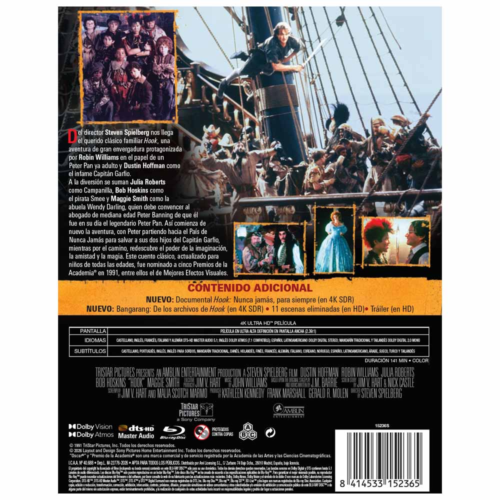 Hook - Edición Metálica 4K UHD