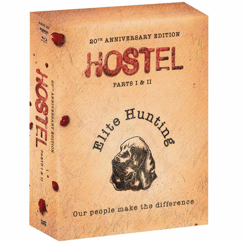 Hostel Parts I & II (20th Anniversary Edition + Steelbooks) 4K UHD + Blu-Ray (US Import) Scream Factory