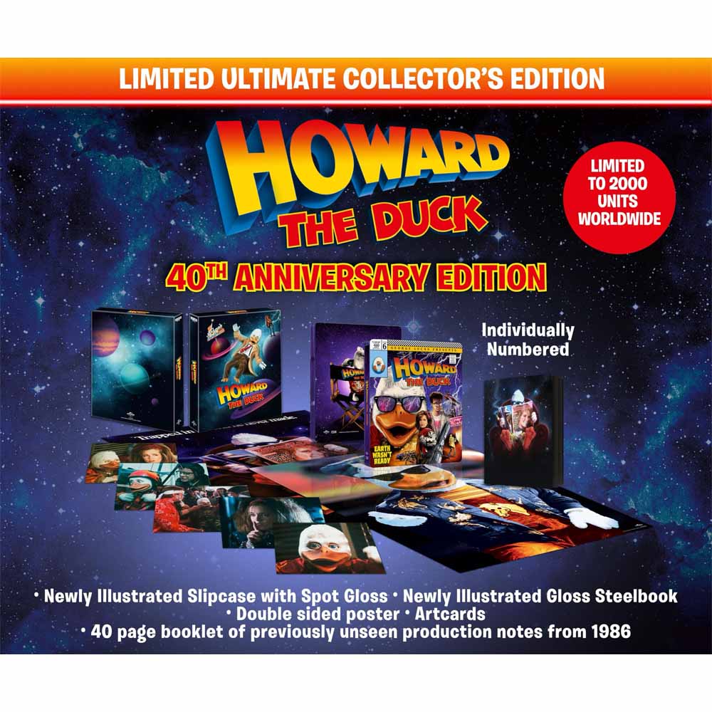 
  
  Howard the Duck (Limited Collector's Edition + Steelbook) 4K UHD + Blu-Ray (UK Import)
  
