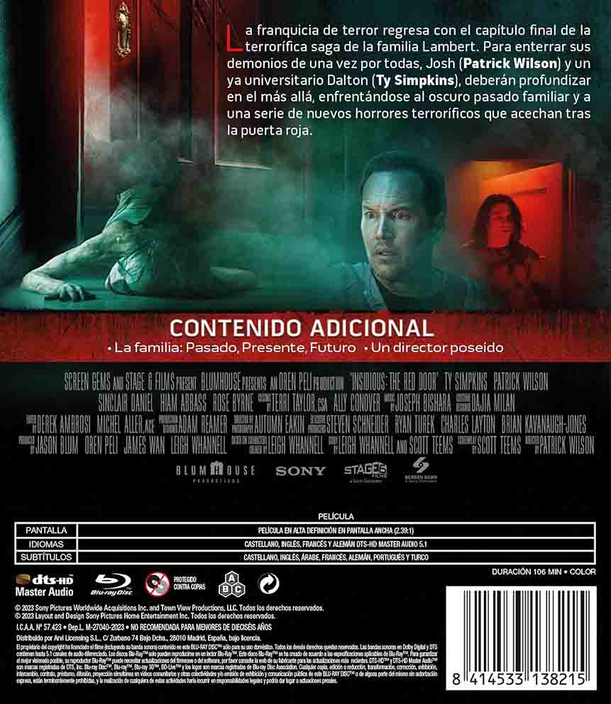 Insidious 5: La Puerta Roja Blu-Ray