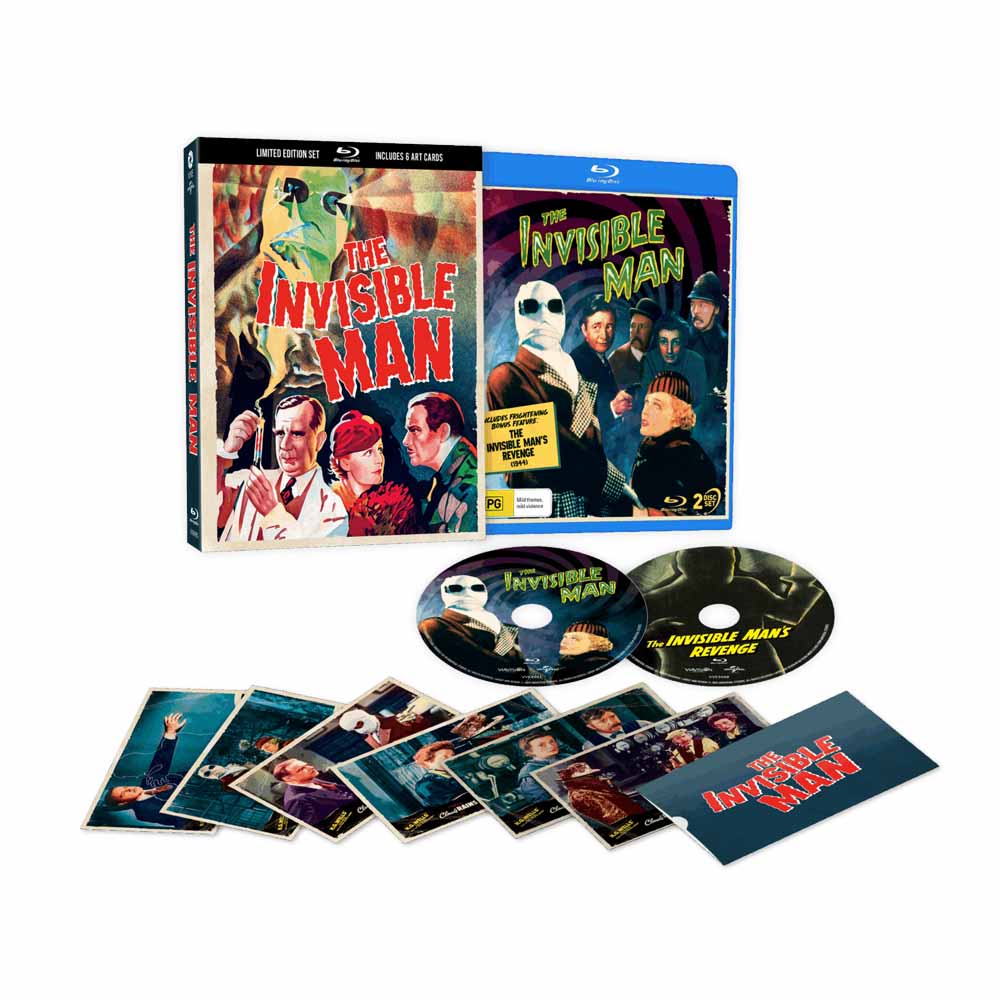 The Invisible Man (Limited Edition Lenticular Edition) Blu-Ray Box Set (Australia Import)