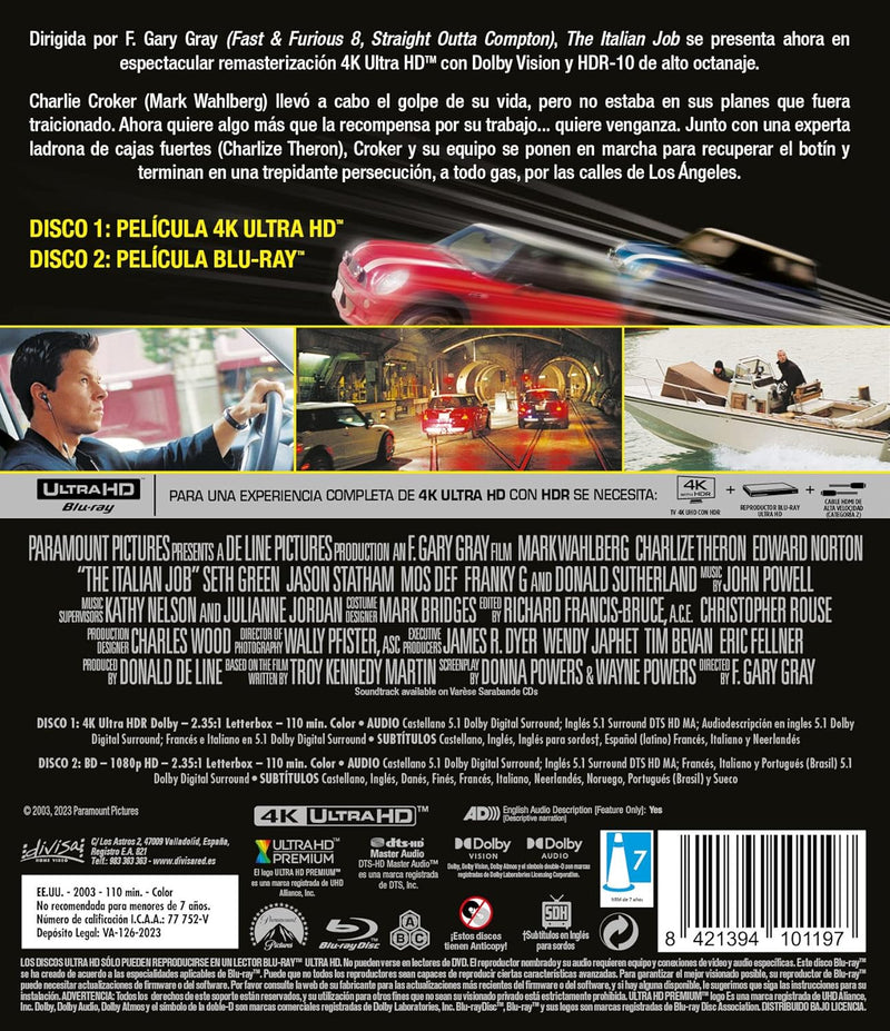 The Italian Job - 4K UHD + Blu-Ray