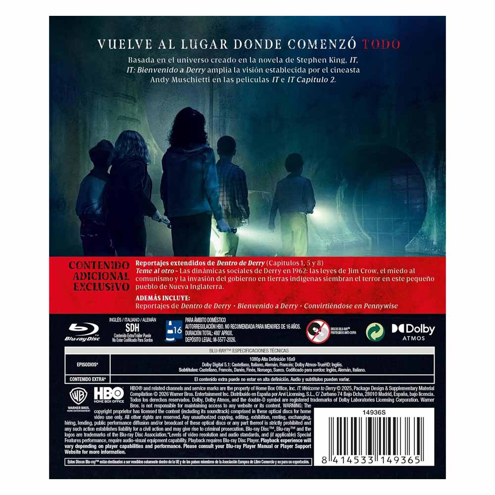It: Bienvenidos a Derry - Primera Temporada - Blu-Ray