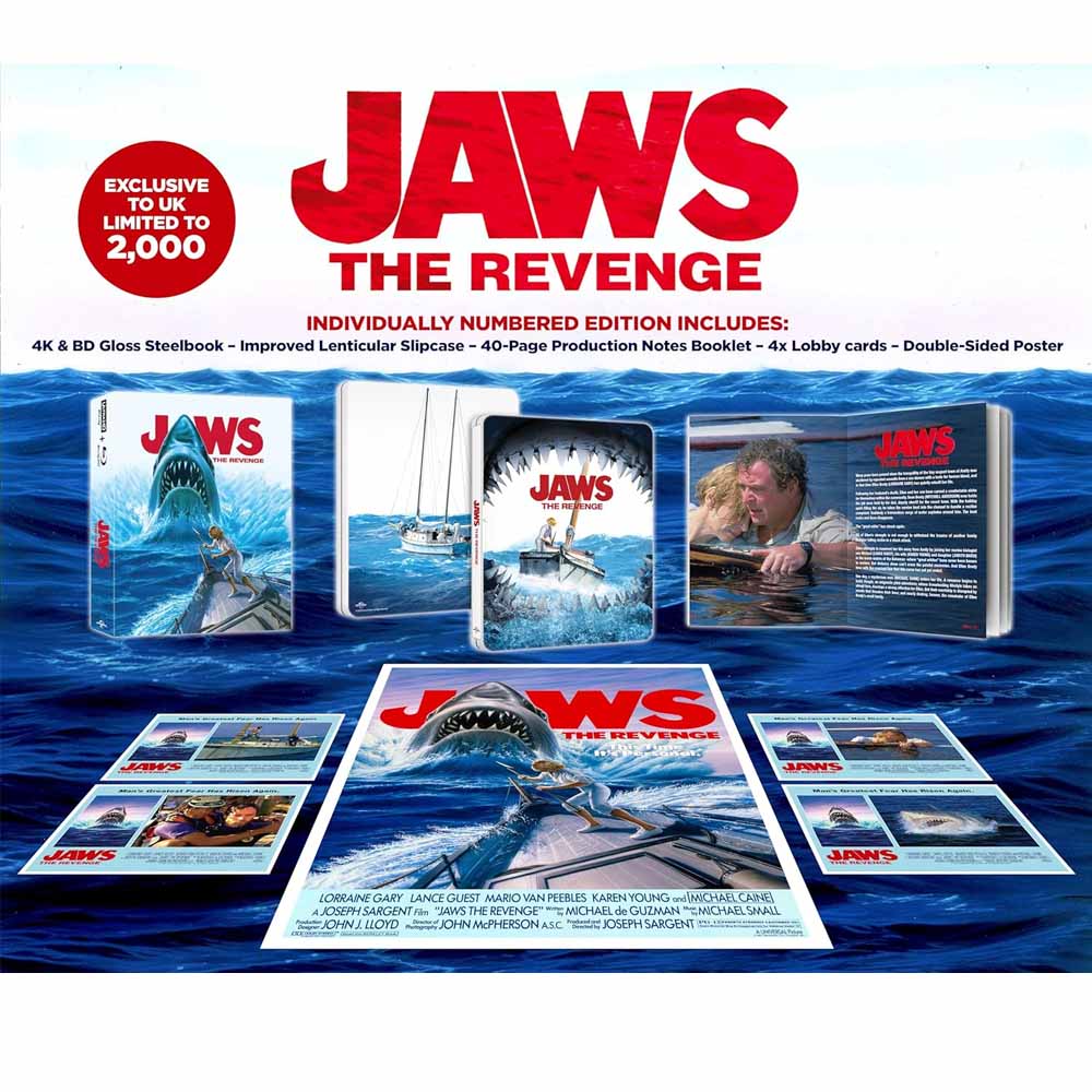 
  
  Jaws: The Revenge Collector's Edition Steelbook 4K + Blu-Ray (UK Import)
  
