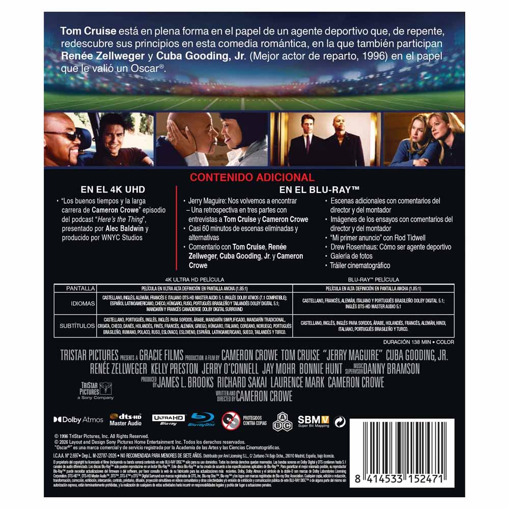 Jerry Maguire 4K UHD + Blu-Ray
