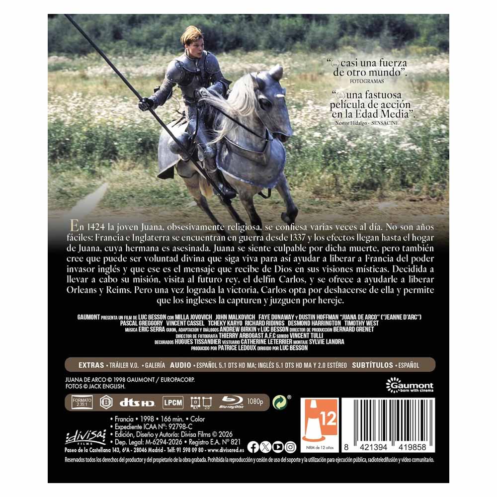 Juana de Arco Blu-Ray
