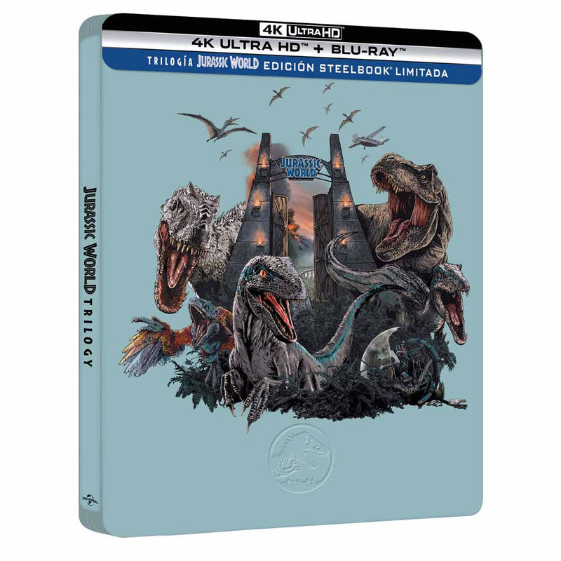 Trilogía Jurassic World - Edición Metálica 4K UHD + Blu-Ray