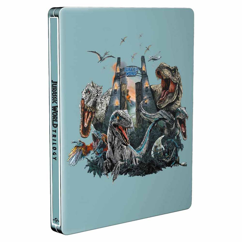 Jurassic World Trilogy (Steelbook) 4K UHD + Blu-Ray (UK Import)