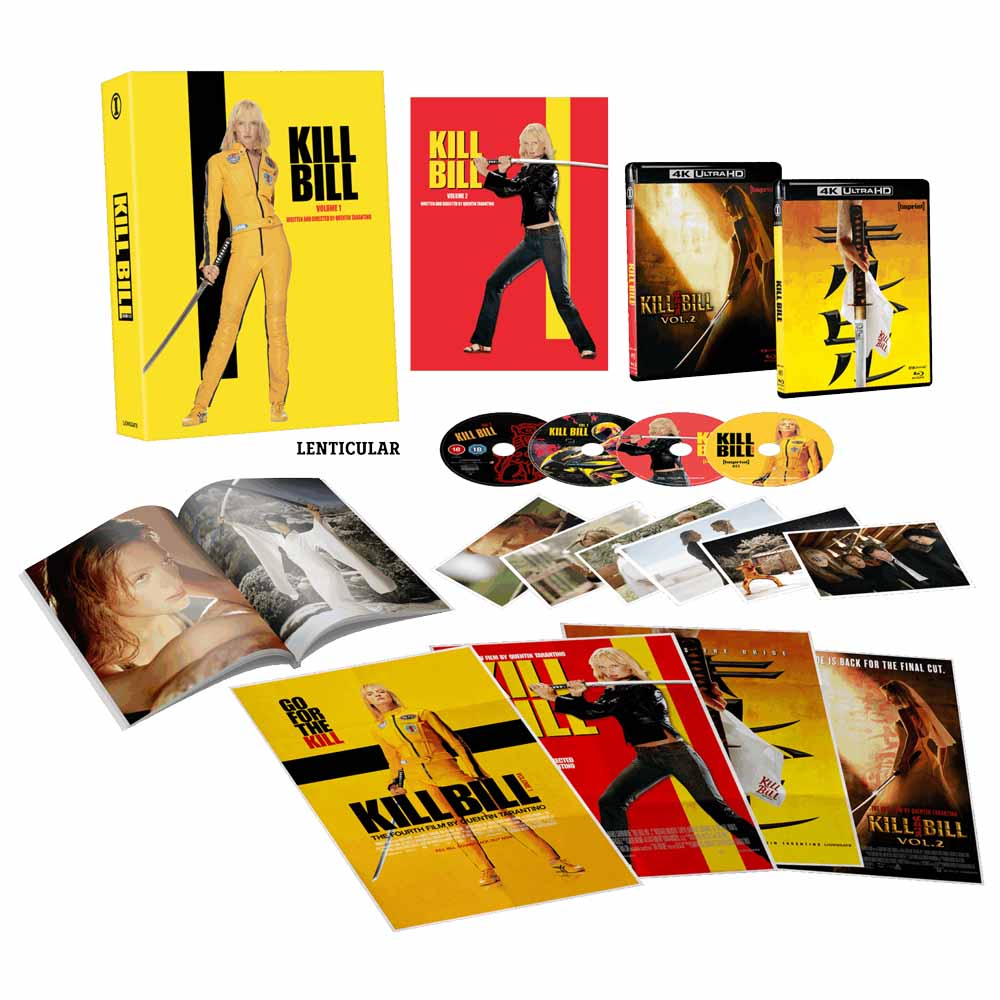 Kill Bill 1 & 2 - Ltd. Edition Holographic Hardbox 4K UHD + Blu-Ray (Australia Import)