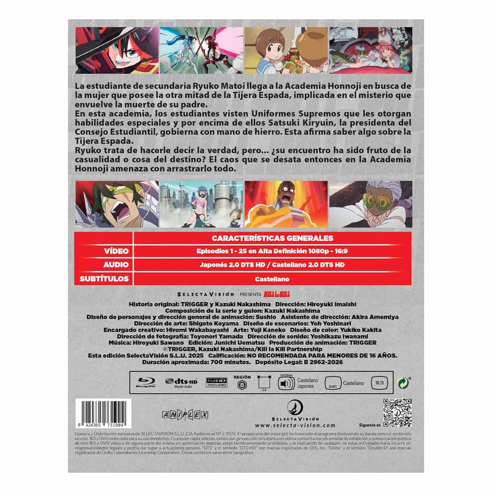 Kill La Kill - Seria Completa Blu-Ray